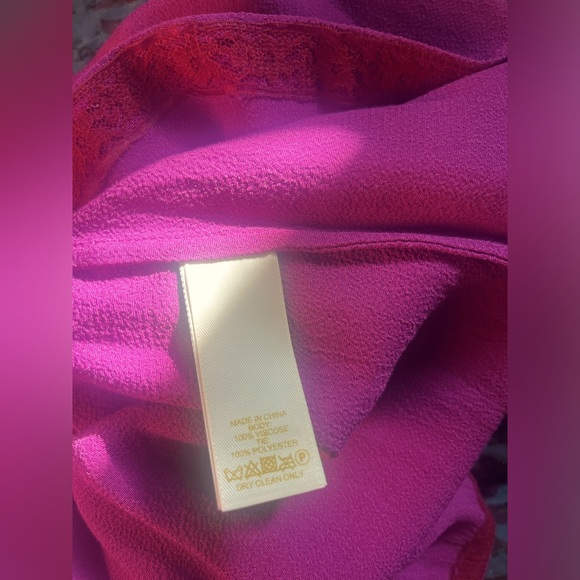 Kate Spade Crepe Midi Dress w/Tie LARGE - Picture 5 of 5